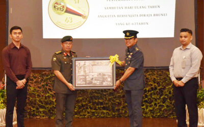 DISTRIBUTION OF POSTERS TO MARK THE ROYAL BRUNEI ARMED FORCES 63rd ANNIVERSARY