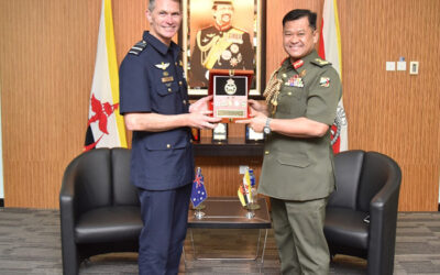 RBAF COMMANDER RECEIVES COURTESY CALL FROM THE CHIEF OF ROYAL AUSTRALIAN AIR FORCE (RAAF)