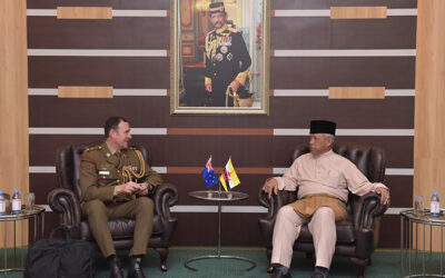 MINISTER AT THE PRIME MINISTER’S OFFICE AND MINISTER OF DEFENCE II RECEIVES COURTESY CALL FROM AUSTRALIAN DEFENCE ADVISER TO BRUNEI DARUSSALAM