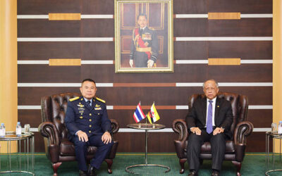 MINISTER AT THE PRIME MINISTER’S OFFICE AND MINISTER OF DEFENCE II RECEIVES COURTESY CALL FROM COMMANDER-IN-CHIEF OF ROYAL THAI AIR FORCE