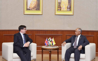 MINISTER AT THE PRIME MINISTER’S OFFICE AND MINISTER OF DEFENCE II RECEIVES FAREWELL CALL FROM THE BRITISH HIGH COMMISSIONER TO BRUNEI DARUSSALAM