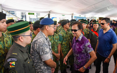 MINISTRY OF DEFENCE PARTICIPATES IN THE GET-TOGETHER WITH CITIZENS AND RESIDENTS OF BRUNEI-MUARA IN CONJUNCTION WITH HIS MAJESTY’S 78TH BIRTHDAY CELEBRATION