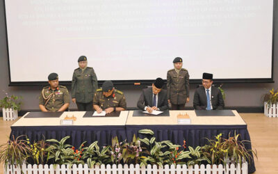 THE MINISTRY OF DEFENCE AND UNIVERSITI BRUNEI DARUSSALAM SIGNED A MEMORANDUM OF UNDERSTANDING TO COLLABORATE ON THE MODERNISATION OF THE PROFESSIONAL MILITARY EDUCATION IN THE ROYAL BRUNEI ARMED FORCES AND ESTABLISHMENT OF FACULTY OF MILITARY STUDIES