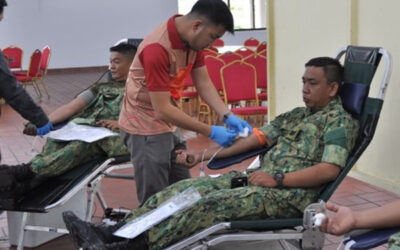 BLOOD DONATION CAMPAIGN AT PENANJONG GARISSON IN CONJUNCTION WITH ROYAL BRUNEI ARMED FORCES 63RD ANNIVERSARY