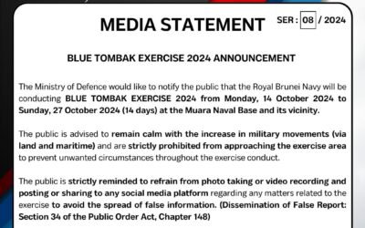 MEDIA STATEMENT : BLUE TOMBAK EXERCISE 2024 ANNOUNCEMENT