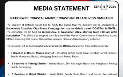 MEDIA STATEMENT : NATIONWIDE ‘COASTAL MARVEL’ COASTLINE CLEANLINESS CAMPAIGN