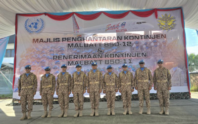 THE THIRD FLIGHT OF THE MALBATT 850-12 CONTINGENT DEPARTS FOR THE PEACEKEEPING MISSION OF THE UNITED NATIONS INTERIM FORCE IN LEBANON (UNIFIL)