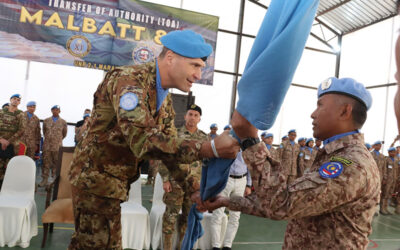 TRANSFER OF AUTHORITY (TOA) CEREMONY BETWEEN MALBATT 850-11 AND MALBATT 850-12