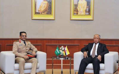 MINISTER AT THE PRIME MINISTER’S OFFICE AND MINISTER OF DEFENCE II RECEIVES COURTESY CALL FROM DEFENCE ATTACHÉ OF THE KINGDOM OF SAUDI ARABIA ACCREDITED TO BRUNEI DARUSSALAM