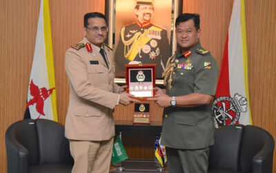 RBAF COMMANDER RECEIVES COURTESY CALL FROM DEFENCE ATTACHÉ OF THE ROYAL EMBASSY OF THE KINGDOM OF SAUDI ARABIA ACCREDITED TO MALAYSIA AND BRUNEI DARUSSALAM