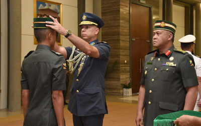 APPOINTMENT CEREMONY FOR PROBATIONARY OFFICER CADET AWANG MUHAMMAD NU’MAN SYAFIQ BIN SUHAMRI, RECIPIENT OF THE SUPREME COMMANDER OF THE ROYAL BRUNEI ARMED FORCES SCHOLARSHIP