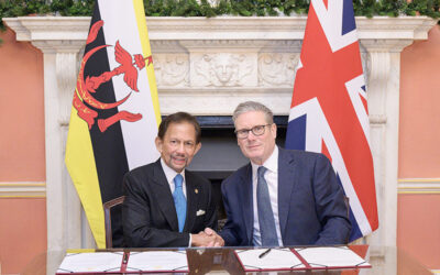 HIS MAJESTY THE SULTAN AND YANG DI-PERTUAN OF BRUNEI DARUSSALAM ATTENDS A BILATERAL MEETING WITH THE BRITISH PRIME MINISTER AND SIGNING OF EXCHANGE OF LETTERS