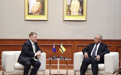 MINISTER AT THE PRIME MINISTER’S OFFICE AND MINISTER OF DEFENCE II RECEIVES FAREWELL CALL FROM THE AUSTRALIAN HIGH COMMISSIONER TO BRUNEI DARUSSALAM