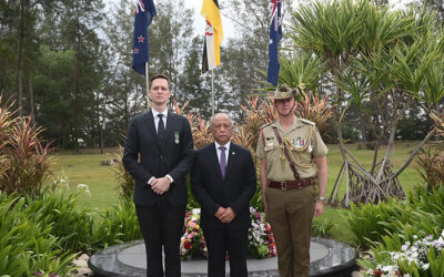 MINISTER AT THE PRIME MINISTER’S OFFICE AND MINISTER OF DEFENCE II ATTENDS ANZAC DAY