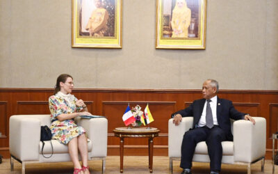 MINISTER AT THE PRIME MINISTER’S OFFICE AND MINISTER OF DEFENCE II RECEIVES INTRODUCTORY CALL FROM AMBASSADOR EXTRAORDINARY AND PLENIPOTENTIARY OF THE REPUBLIC OF FRANCE TO BRUNEI DARUSSALAM