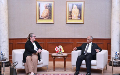 MINISTER AT THE PRIME MINISTER’S OFFICE AND MINISTER OF DEFENCE II RECEIVES FAREWELL CALL FROM THE HIGH COMMISSIONER FOR CANADA IN BRUNEI DARUSSALAM
