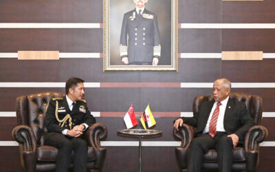 MINISTER AT THE PRIME MINISTER’S OFFICE AND MINISTER OF DEFENCE II RECEIVES COURTESY CALL FROM THE CHIEF OF DEFENCE FORCE OF THE SINGAPORE ARMED FORCES