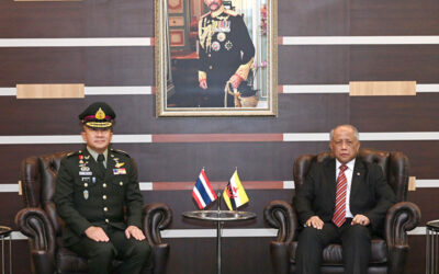 MINISTER AT THE PRIME MINISTER’S OFFICE AND MINISTER OF DEFENCE II RECEIVES COURTESY CALL FROM THE CHIEF OF DEFENCE FORCE OF THE ROYAL THAI ARMED FORCES ​ ​