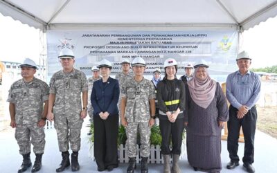FOUNDATION LAYING CEREMONY FOR THE AIR DEFENCE CAPABILITY INFRASTRUCTURE, NO.2 WING, HEADQUARTERS, HANGAR 238 AND MRAD HANGAR
