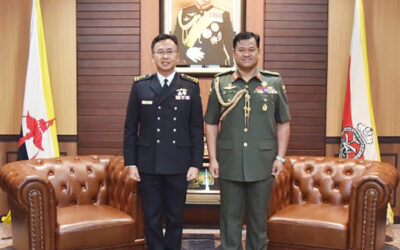RBAF COMMANDER RECEIVES COURTESY CALL FROM CHIEF OF NAVY, REPUBLIC OF SINGAPORE NAVY