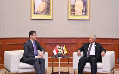 MINISTER AT THE PRIME MINISTER’S OFFICE AND MINISTER OF DEFENCE II RECEIVES FAREWELL CALL FROM THE HIGH COMMISSIONER OF THE REPUBLIC OF SINGAPORE TO BRUNEI DARUSSALAM
