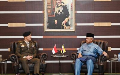 MINISTER AT THE PRIME MINISTER’S OFFICE AND MINISTER OF DEFENCE II RECEIVES A COURTESY CALL FROM THE CHIEF OF SINGAPORE ARMY OF THE REPUBLIC OF SINGAPORE