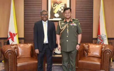 RBAF COMMANDER RECEIVES COURTESY CALL FROM THE HIGH COMMISSIONER OF THE REBUBLIC OF INDIA TO BRUNEI DARUSSALAM