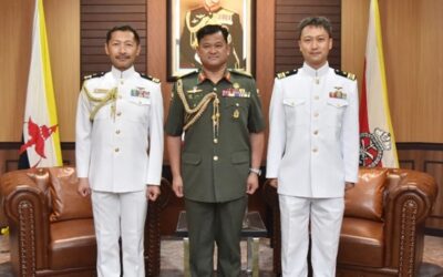 COURTESY CALL FROM DEFENCE ATTACHÉ OF JAPAN TO BRUNEI DARUSSALAM TO THE COMMANDER OF THE ROYAL BRUNEI ARMED FORCES