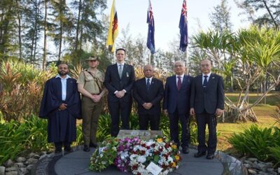 MUARA, Saturday, 25 April 2025 – Yang Berhormat Pehin Datu Lailaraja Major General (Retired) Dato Paduka Seri Awang Haji Halbi bin Haji Mohd Yussof, Minister at the Prime Minister’s Office and Minister of Defence II, attended the ANZAC Day in honour of th