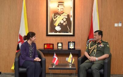 RBAF COMMANDER RECEIVES COURTESY CALL FROM THE AMBASSADOR EXTRAORDINARY AND PLENIPOTENTIARY OF DENMARK TO BRUNEI DARUSSALAM
