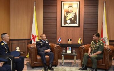 COMMANDER OF THE ROYAL BRUNEI ARMED FORCES RECEIVES COURTESY CALL FROM COMMANDER-IN-CHIEF OF THE ROYAL THAI AIR FORCE