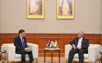 COURTESY CALL BY THE AMBASSADOR EXTRAORDINARY AND PLENIPOTENTIARY OF THE HASHEMITE KINGDOM OF JORDAN TO BRUNEI DARUSSALAM